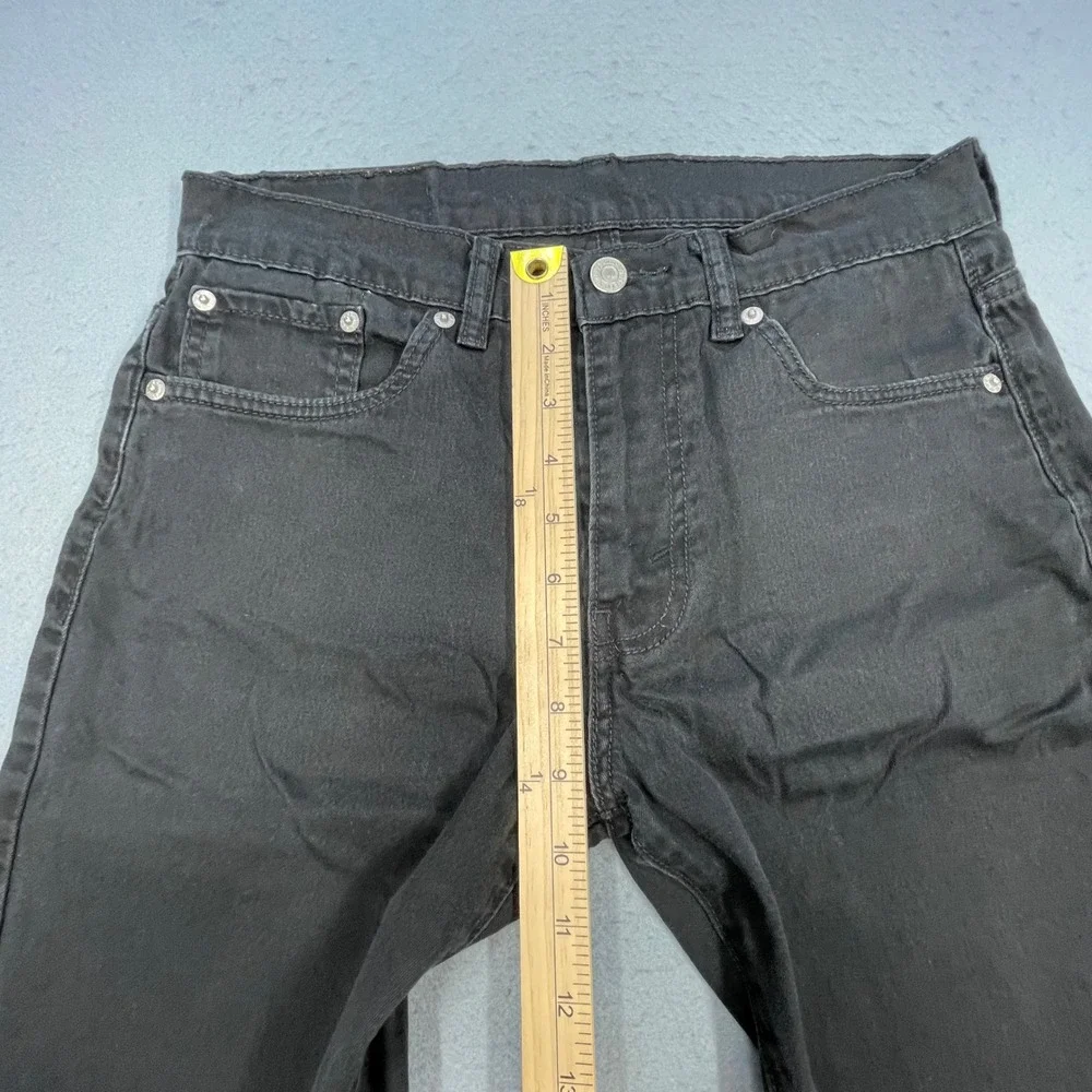 Levi's Black 513 Slim Straight Denim Jeans Mens 30x32